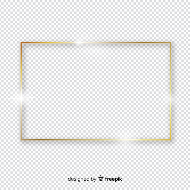 Realistische gouden frame