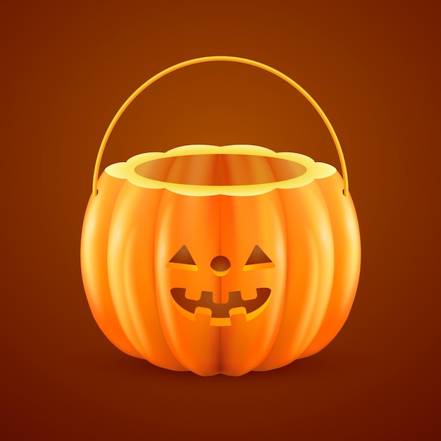 Gratis vector realistische halloween-snoepzak