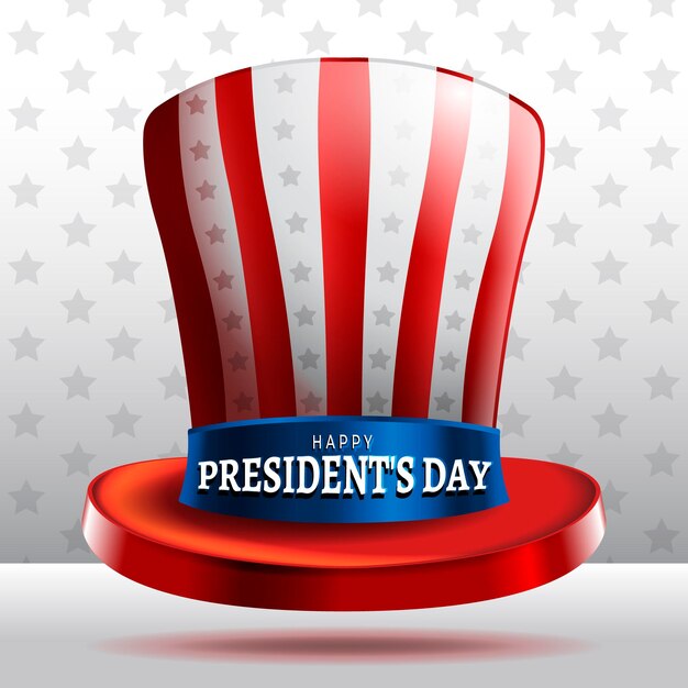 Realistische hoed president dag