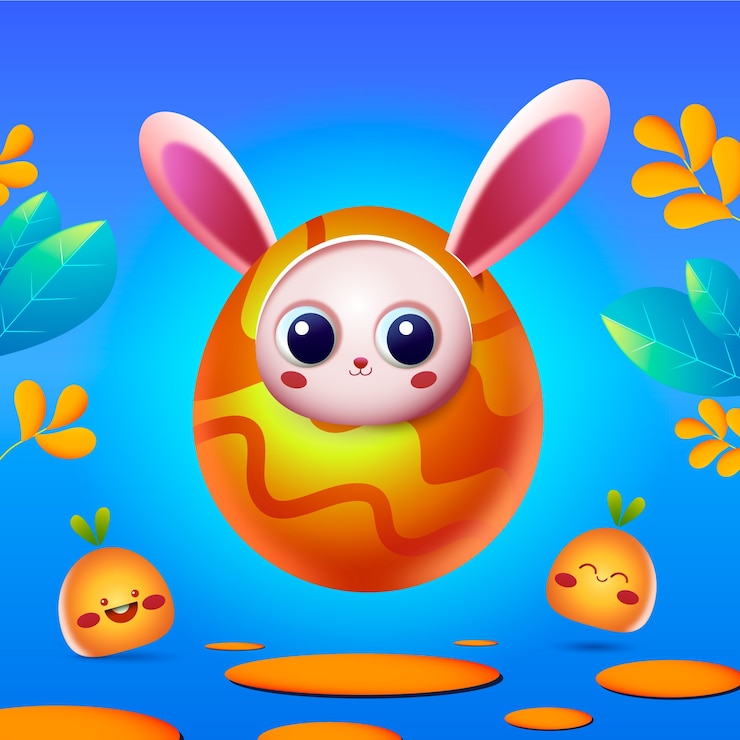 Gratis Vector realistische illustratie voor paasviering