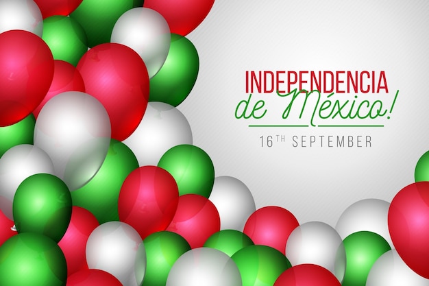 Realistische Independencia de México ballon achtergrond