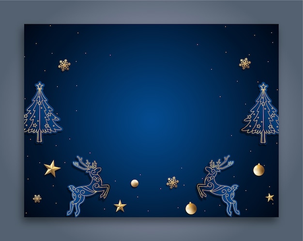 Gratis vector realistische kerstfotocall-sjabloon