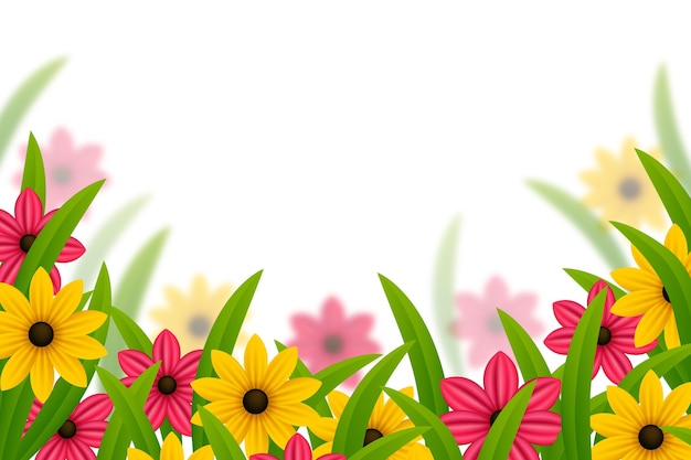 Gratis vector realistische lente achtergrond