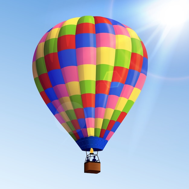 Gratis vector realistische luchtballon