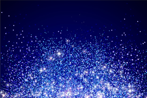 Realistische marineblauwe glitter achtergrond