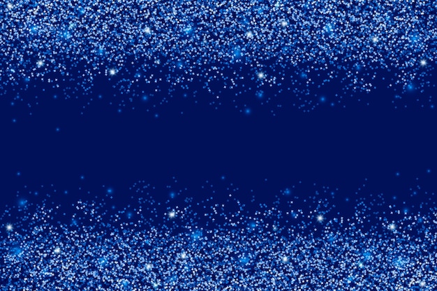 Gratis vector realistische marineblauwe glitter achtergrond