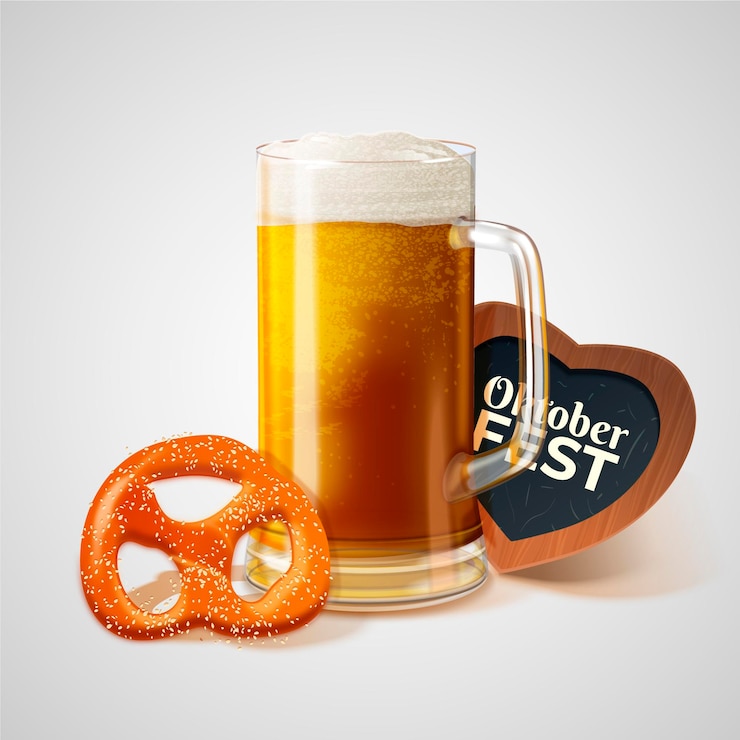 Gratis Vector realistische oktoberfest-illustratie