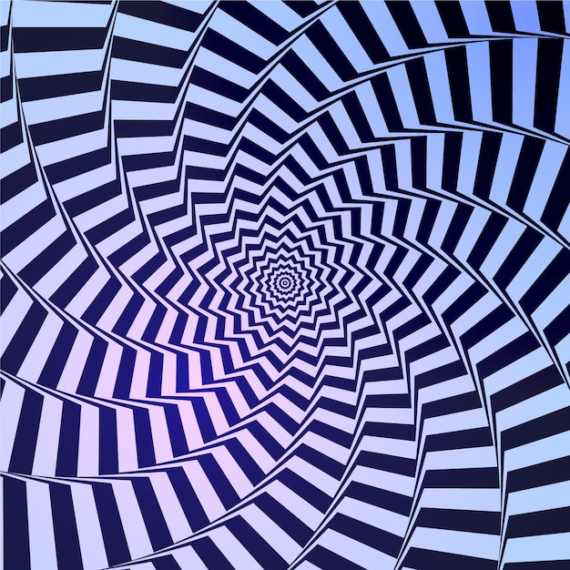 Gratis vector realistische optische illusie achtergrond