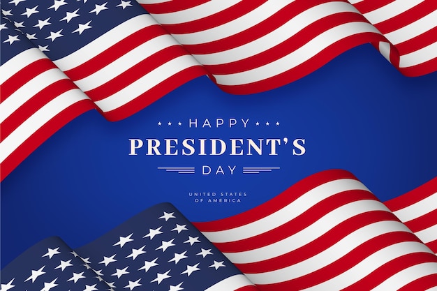 Gratis vector realistische presidentendag