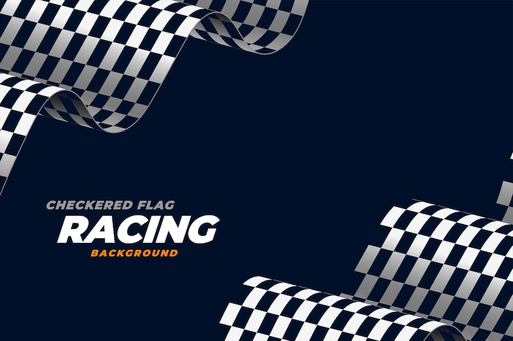 Gratis Vector realistische race vlag snelheid achtergrond