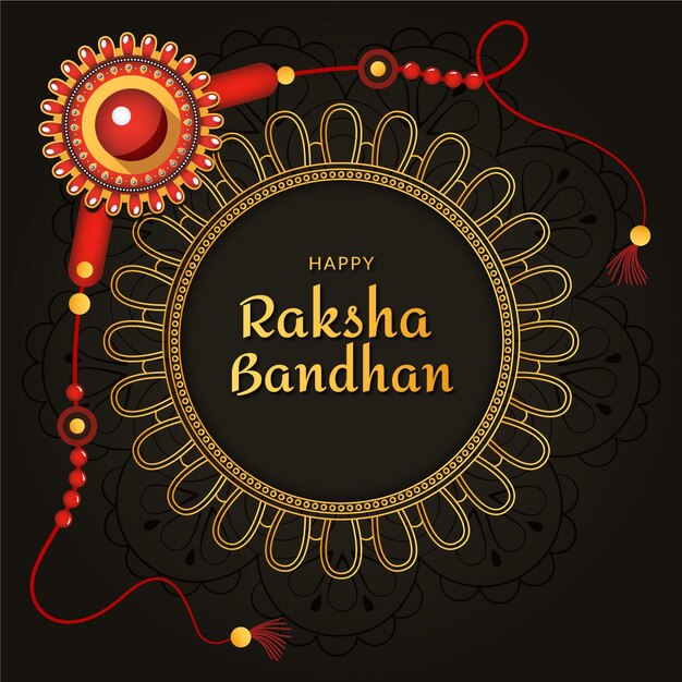 Realistische raksha bandhan-illustratie