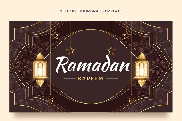 Realistische ramadan YouTube-thumbnail