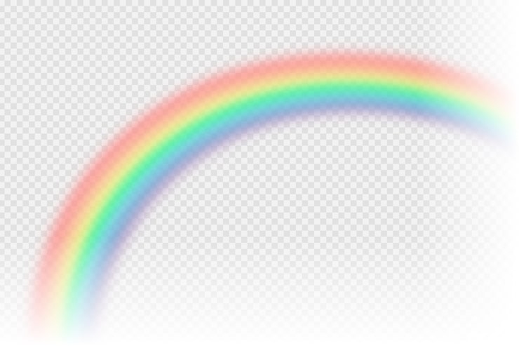 Gratis Vector realistische regenboog