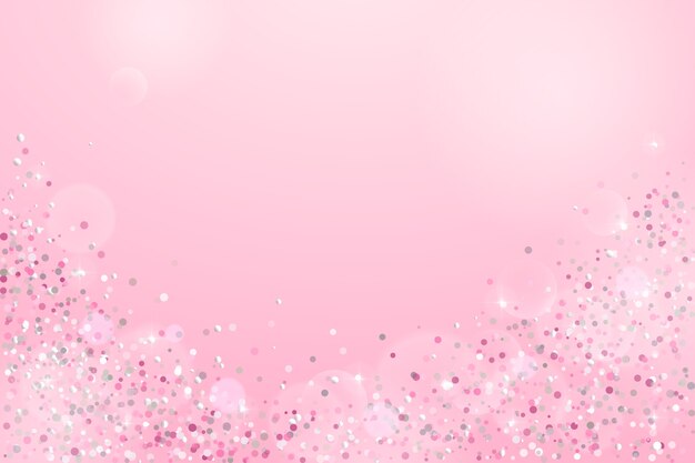 Realistische roze en zilveren achtergrond