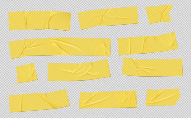 Gratis Vector realistische tape-verzameling