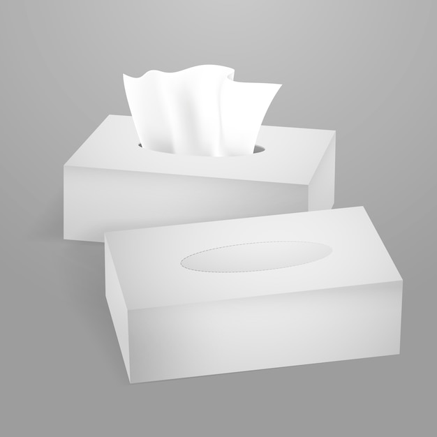 Realistische tissuedoos-mockup