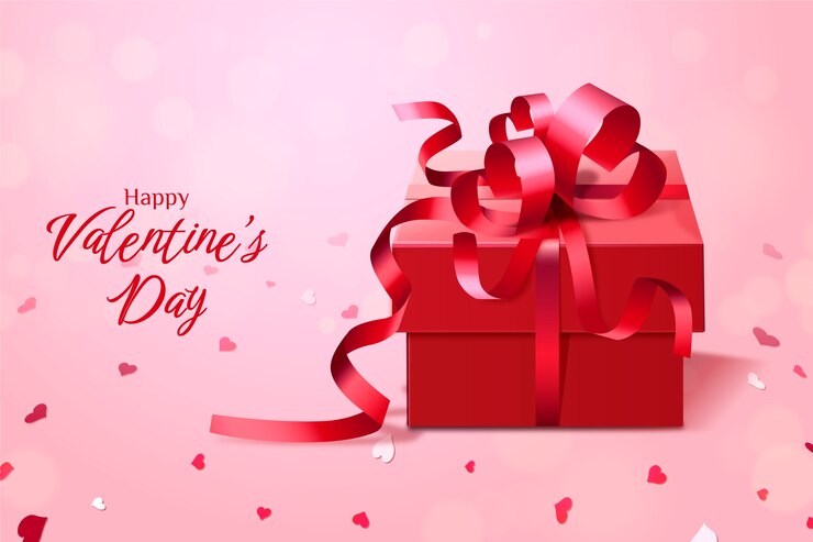 Gratis Vector realistische valentijnsdag illustratie