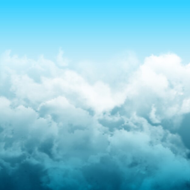 Realistische wolken abstracte compositie met bewolking van grijze wolken aan de hemel