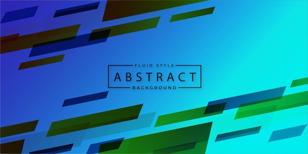 Gratis vector rechthoekpatroon groene aqua bar multifunctionele abstracte blauwe achtergrondbanner