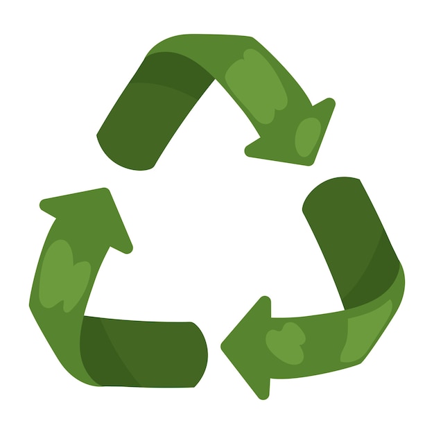 Gratis vector recycling teken ecologische duurzaamheid
