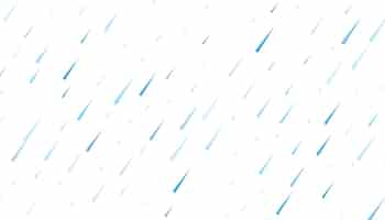 Gratis vector regen met vallende waterdruppels op witte achtergrond