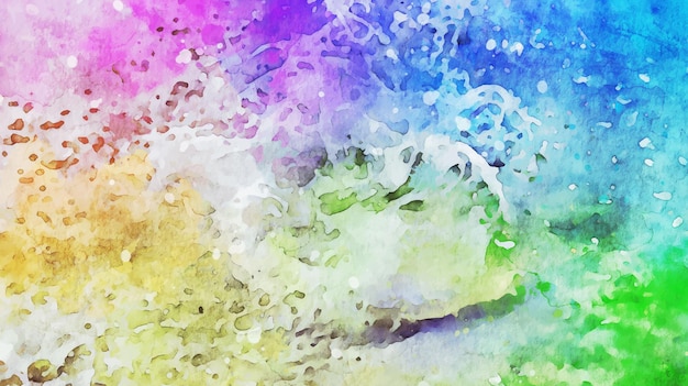 Regenboog kleur textuur van aquarel achtergrond