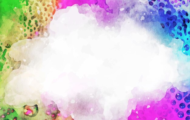 Gratis vector regenboog kleur vector aquarel textuur