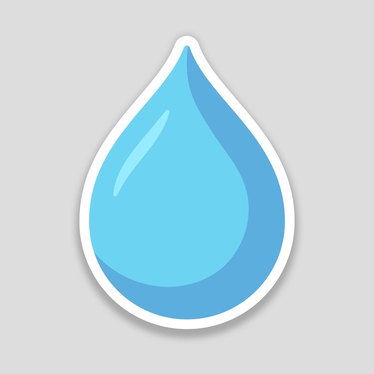 Gratis Vector regendruppel sticker