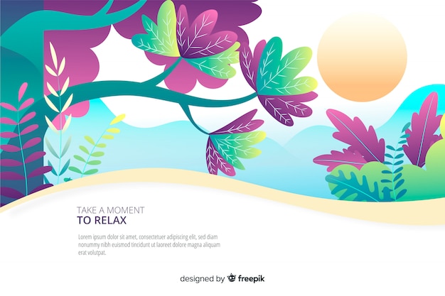 Relax landing page