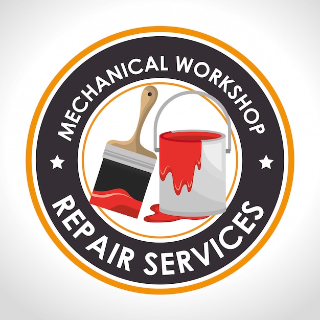 Reparatie service illustratie