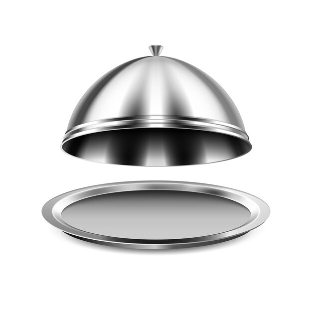 Restaurant cloche vector