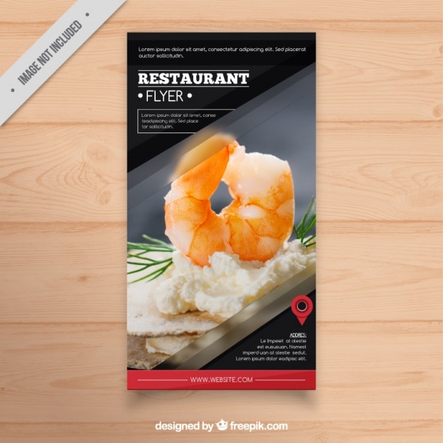 Restaurant menu brochure