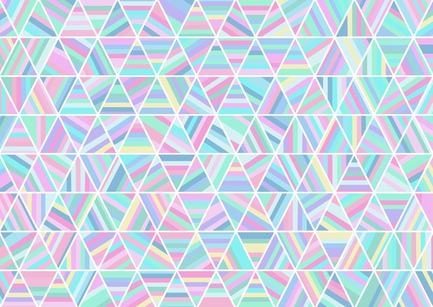 Retro abstracte achtergrond met pastel hologramkleuren