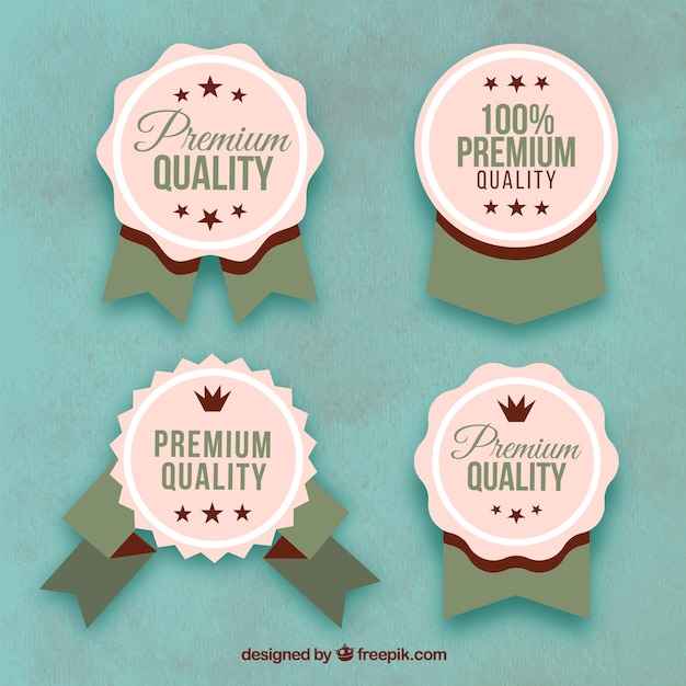 Gratis vector retro badges