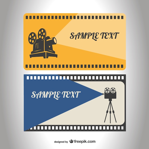 Gratis vector retro film reel template