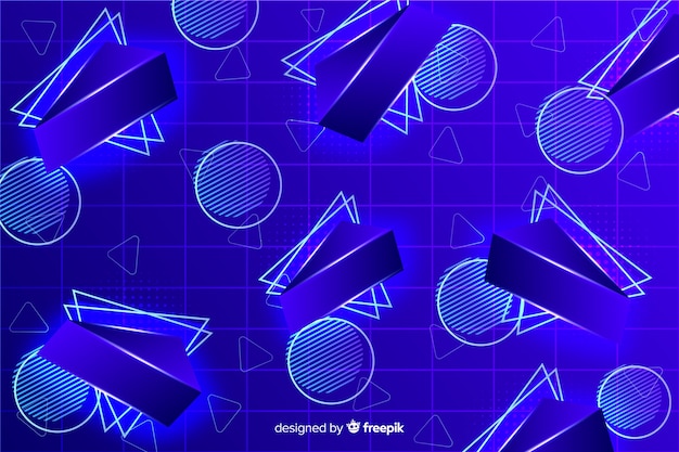 Retro geometrische modellen achtergrond