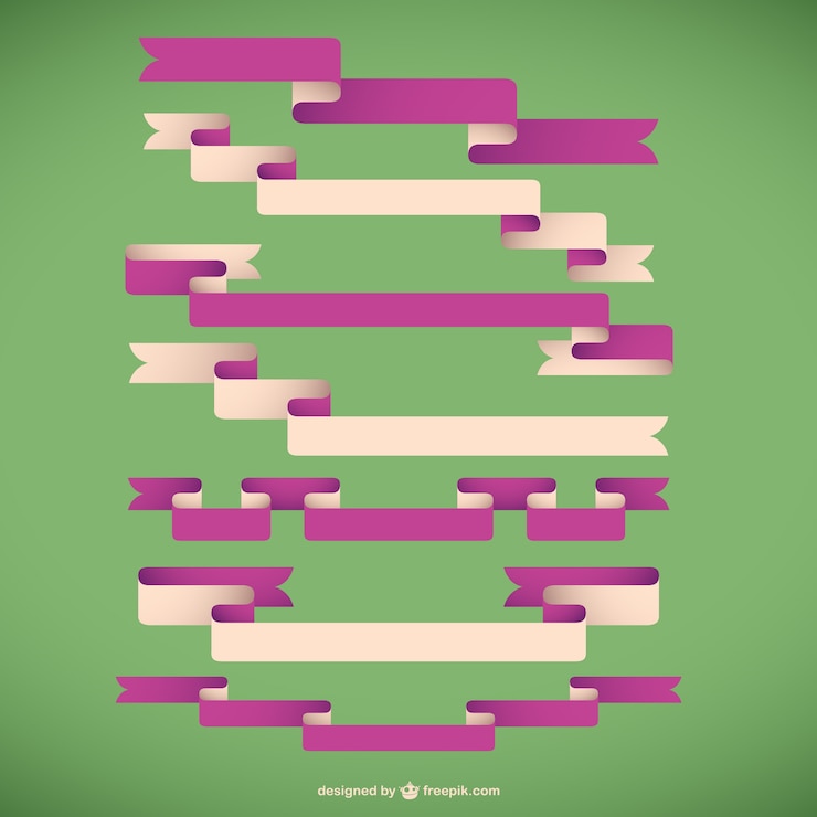 Gratis Vector retro linten graphics