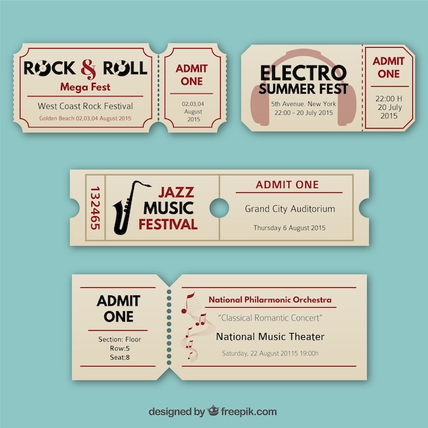 Retro muziek tickets