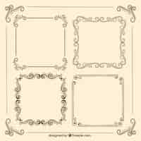 Gratis vector retro sier frames