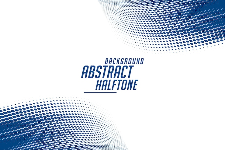 Gratis Vector retro-stijl abstracte ronde vorm met stippelende achtergrond met schermtoon-effect