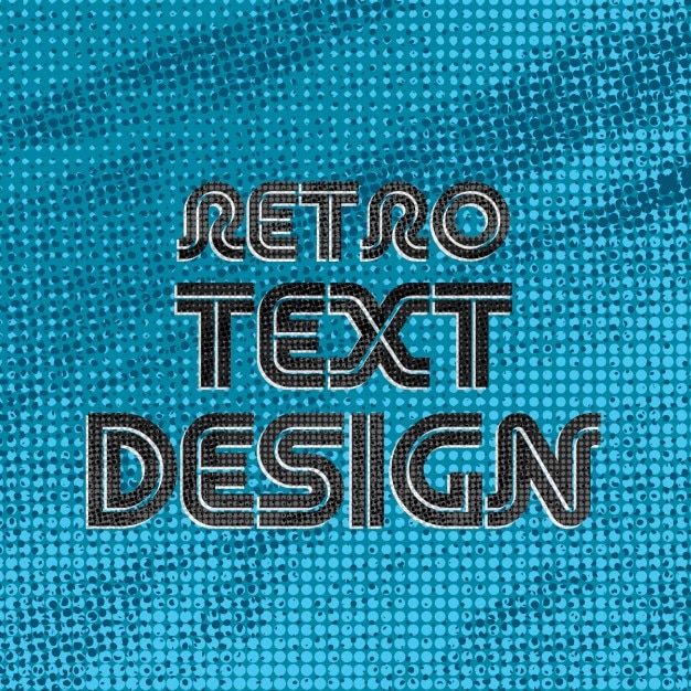 Gratis vector retro tekst ontwerp