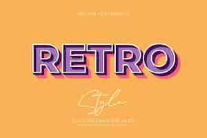 Gratis vector retro teksteffect