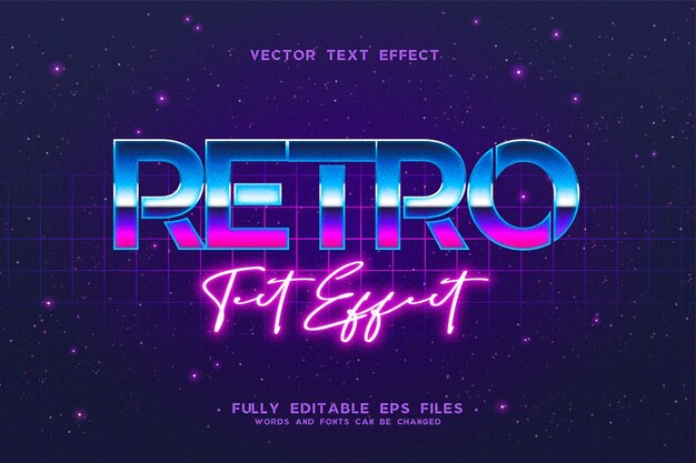 Retro teksteffect