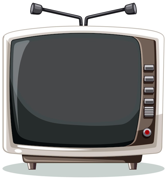 Gratis vector retro-televisie-illustratie