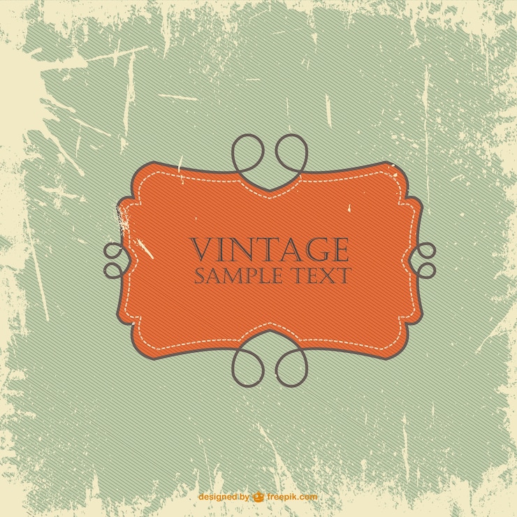 Gratis Vector retro template design