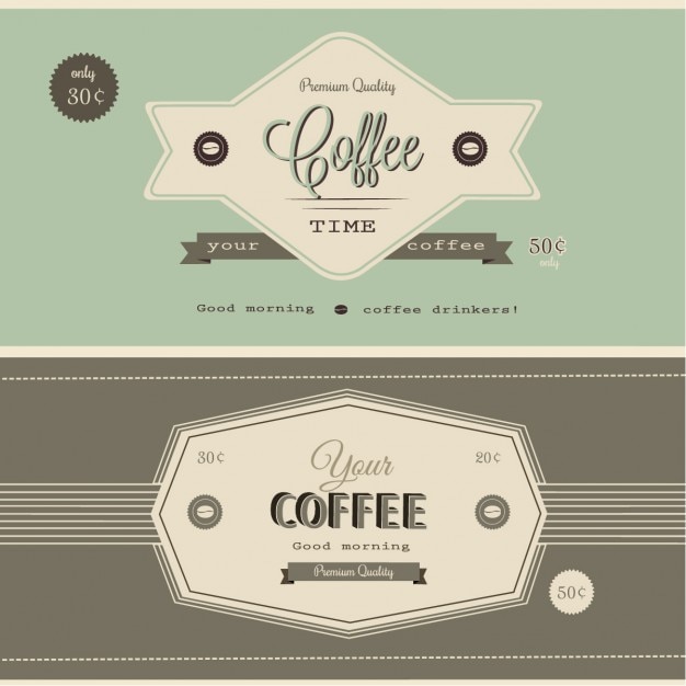 Retro vintage koffie