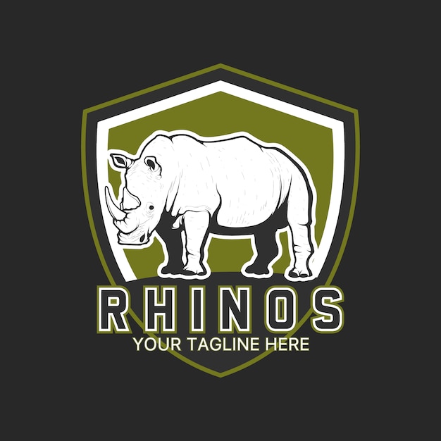 Rhino logo template ontwerp