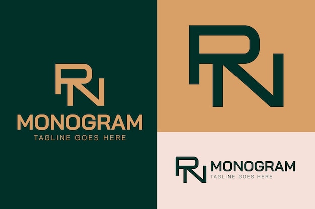 Rn-logo ontwerpsjabloon