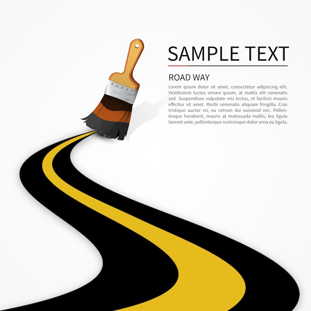 Gratis vector road template