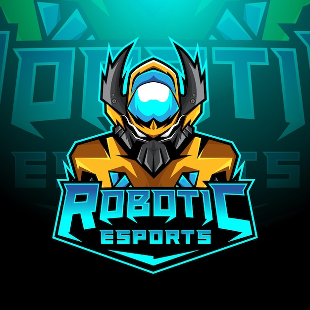 Robotic esports gaming-logo-ontwerp